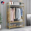 Hanging clothes rack, floor-standing bedroom coat rack, indoor household simple clothes rack, room clothes storage rack, internet-famous hanging clothes pole details Picture
